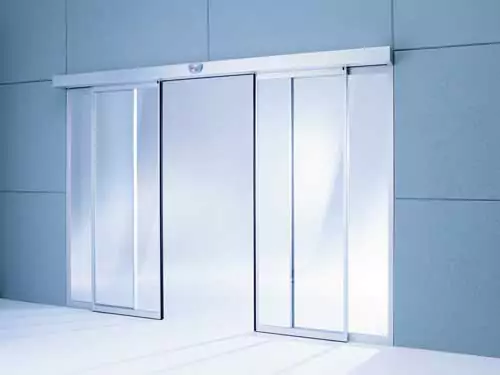 درب شیشه‌ای اتوماتیک دو لنگه