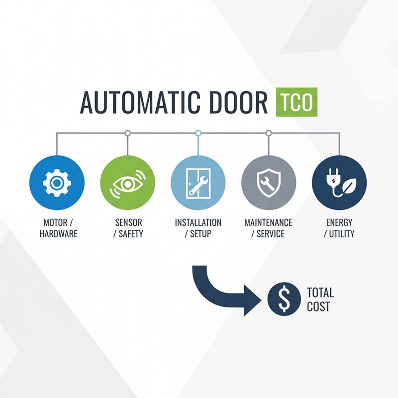هزینه کل مالکیت (TCO) درب اتوماتیک